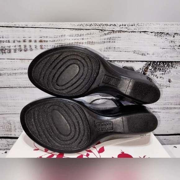 Mootsie Tootsies Laquila K Wedge Black Silver New In Box Office Dressy Wedding - Picture 5 of 6